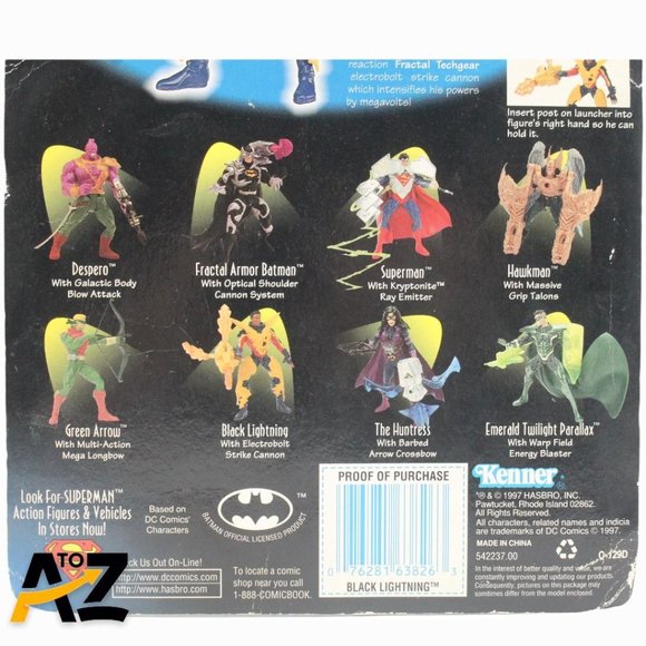 Kenner DC Total Justice Black Lightning with Electrobolt Strike Cannon MOC - Picture 12 of 12